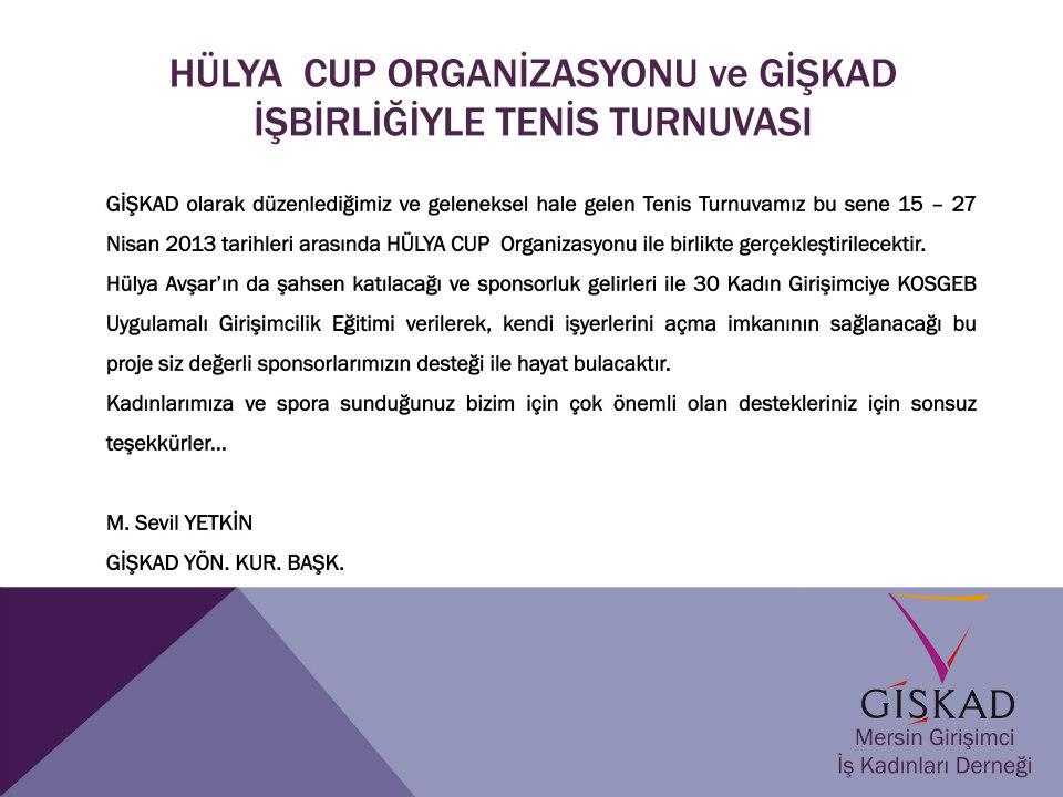 GİŞKAD GELENEKSEL TENİS TURNUVASI