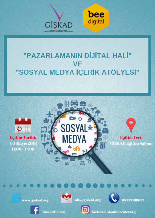 PAZARLAMANIN DİJİTAL HALİ & SOSYAL MEDYA İÇERİK ATÖLYESİ EĞİTİMİ